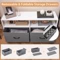 Miniatyrbillede 8 af 8: Skuffeskab, 39,5x12x21 tommer, Grå Hvid
