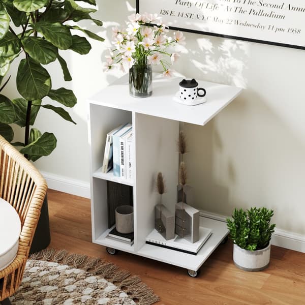 Sidebord, 45x35x64.5 cm, Hvid