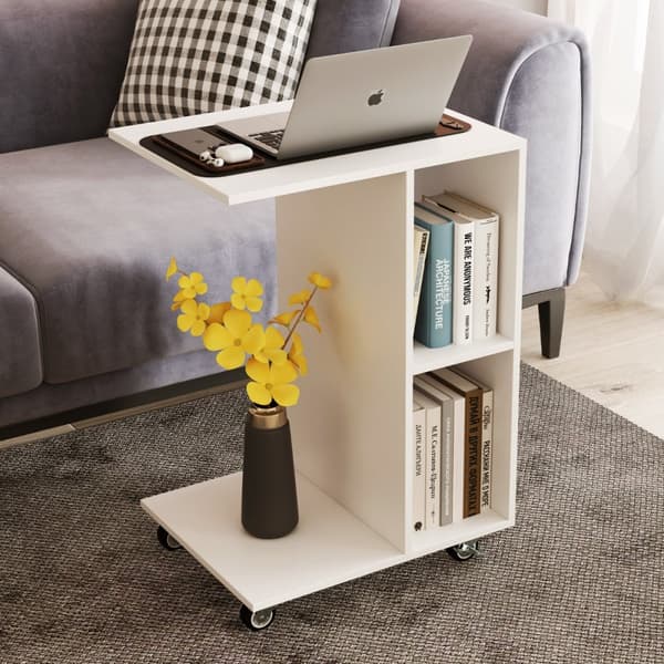 Sidebord, 45x35x64.5 cm, Hvid