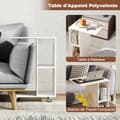 Miniatyrbillede 2 af 8: Sidebord, 45x35x64.5 cm, Hvid