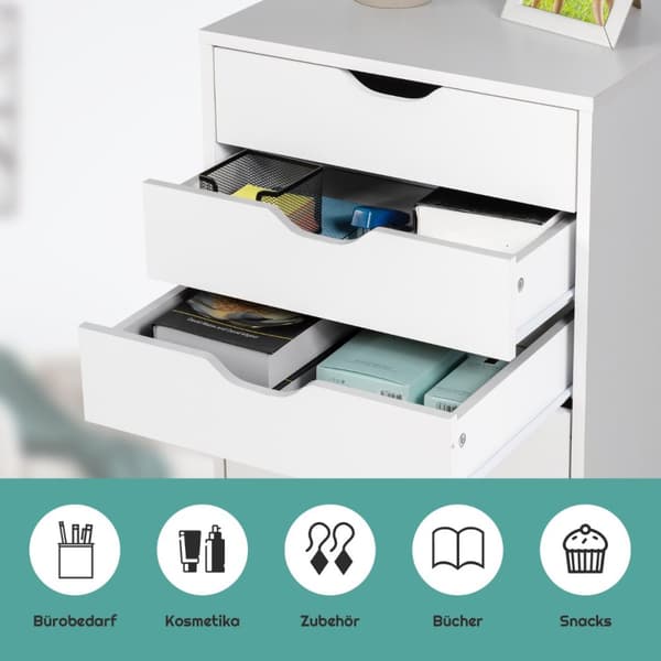 Rullcontainer, 48x39.5x65.5 cm, Vit