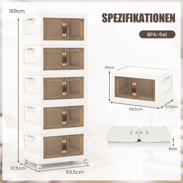 Opbevaringskasse, 169x59.9x37.5 cm, Hvid