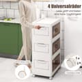 Miniatyrbillede 5 af 8: Opbevaringskasser, 44,5x30x77,5 cm, Hvid Brun