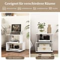 Miniatyrbillede 1 af 7: 3-Niveau Sidebord, 39,5x39,5x45 cm, Hvid