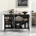 Pikkukuva 1 / 8: Buffet-kaappi, 120x35x80 cm, valkoinen musta