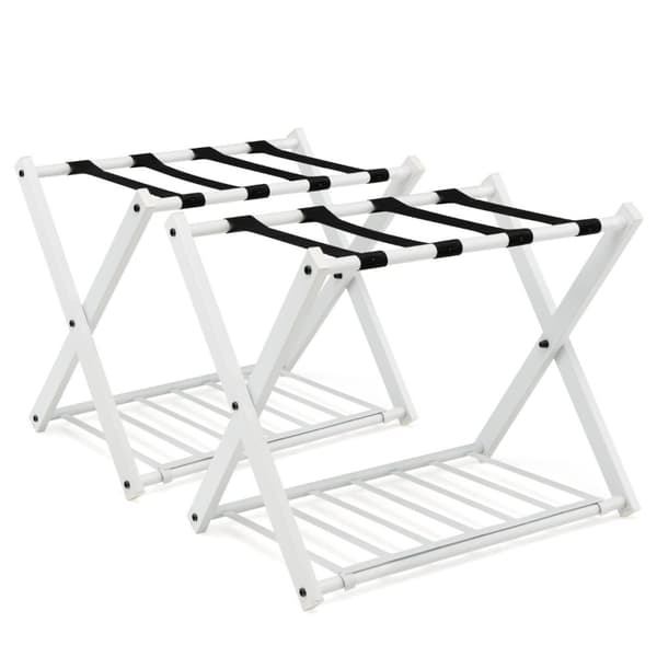 Resväskställ, Set om 2, 68x43x56 cm, Vit