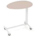 Miniatyrbillede 1 af 8: Stående skrivebord, 76x50x74-108 cm, Pink & Hvid