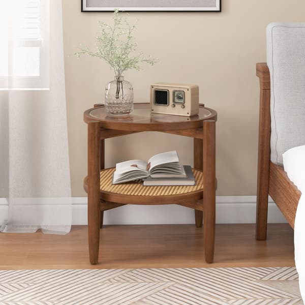 Sidebord, 22x22x18 tommer, Brun