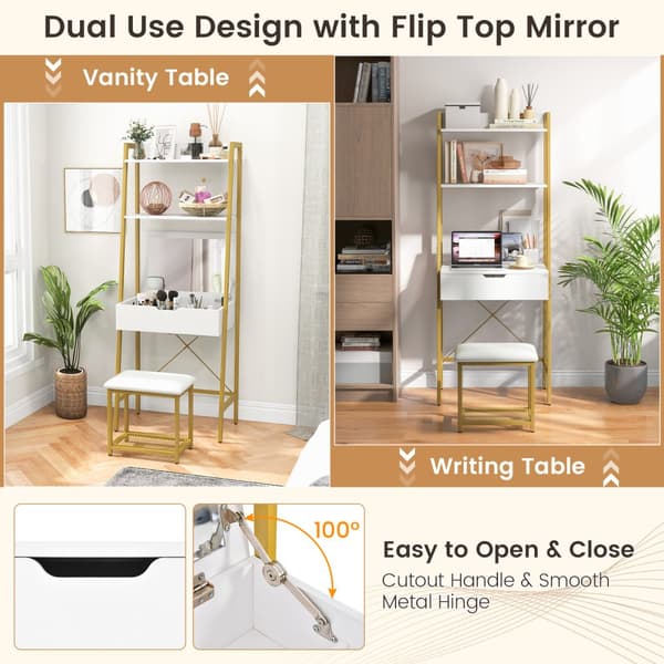 Toiletbordssæt, 23,5x15,5x64,5 tommer, Sort/Brunt/Guld/Hvid