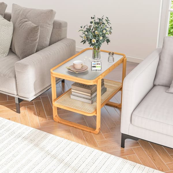 Sidobord, 71x44.5x54.5 cm, Naturlig