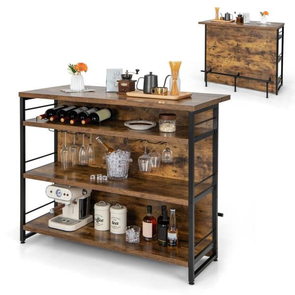 Hjemmebar enhed, 120x60x101 cm, Brun