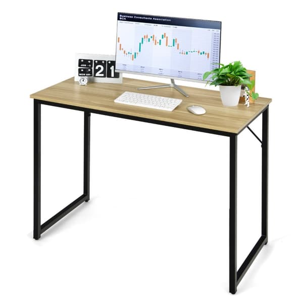 Skrivbord för studier, 40x19.5x30 tum, Vit