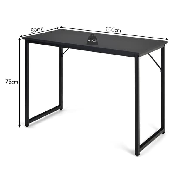 Skrivbord för studier, 40x19.5x30 tum, Vit