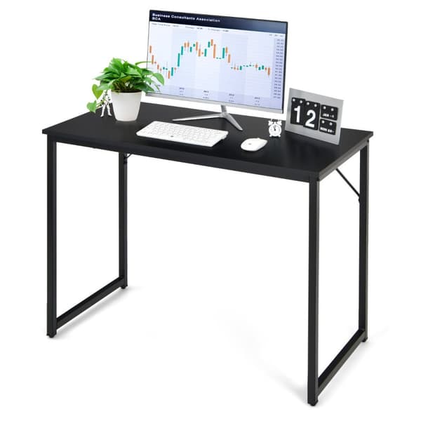 Skrivbord för studier, 40x19.5x30 tum, Vit