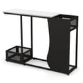 Miniatyrbillede 4 af 6: Konsolbord, 43,5x12x32 tommer, Hvid Guld