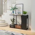 Miniatyrbillede 6 af 6: Konsolbord, 43,5x12x32 tommer, Hvid Guld