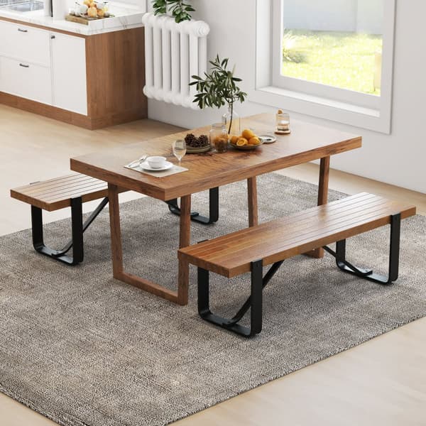 Sisääntulopenkki, 60 tuuman maalaismaisen rustiikkisella puujalkinehyllyllä metallirungolla, 60x17x17.5", luonnonväri