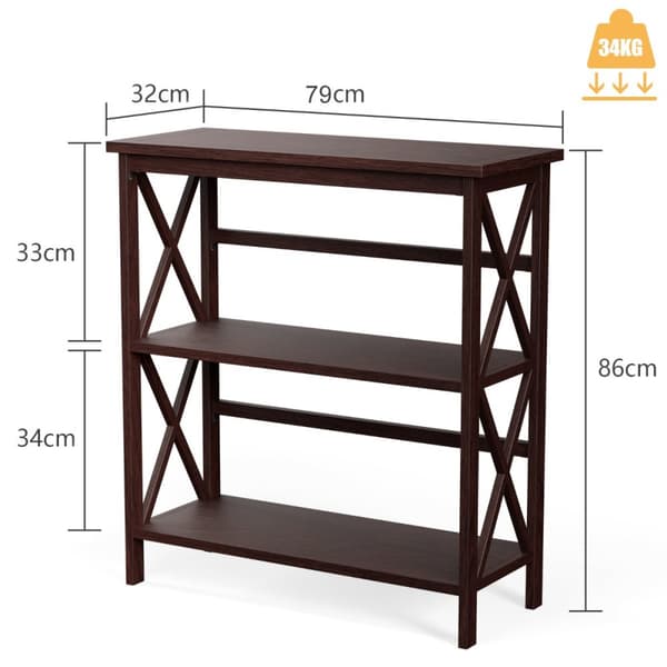 Konsolbord, 79x32x86 cm, Kaffe