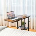 Miniatyrbillede 6 af 8: Natbord, 80x40x63-95 cm, Rustikt Brun