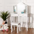 Miniatyrbild 6 av 8: Sminkbord Set, 70x34x104 cm, Vit