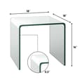 Miniatyrbild 4 av 8: Slutbord, 18x18x16 tum, Transparent