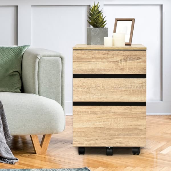 Mobil filskåp, 39,37x53,34x58,42 cm, Naturligt svart