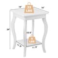 Miniatyrbillede 5 af 8: Accent Side Tables, 40x40x60 cm, Hvid