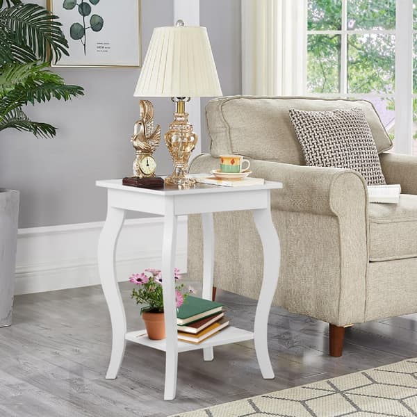 Accent Side Tables, 40x40x60 cm, Hvid