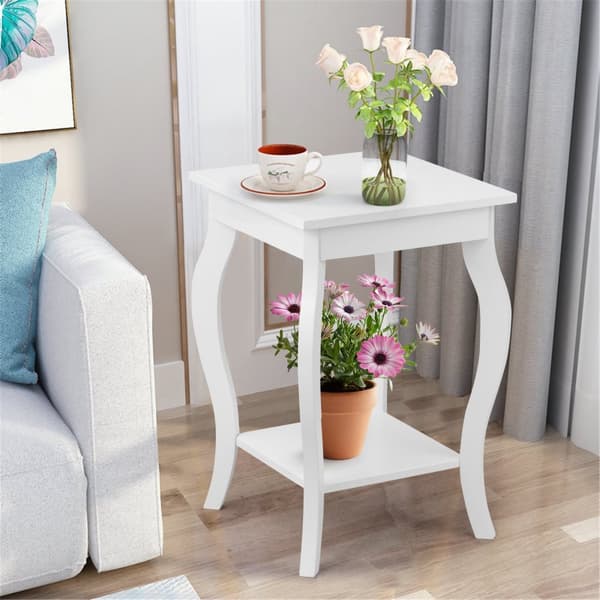 Accent Side Tables, 40x40x60 cm, Hvid