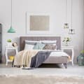 Miniatyrbillede 2 af 8: Accent Side Tables, 40x40x60 cm, Hvid