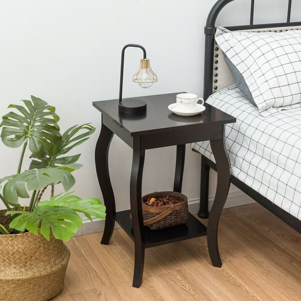 Sidebord, 16x16x24 tommer, Brun