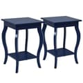 Miniatyrbillede 3 af 8: Accent Side Tables, 16x16x24 tommer, Blå