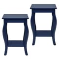 Miniatyrbillede 4 af 8: Accent Side Tables, 16x16x24 tommer, Blå