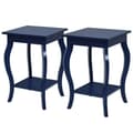 Miniatyrbillede 6 af 8: Accent Side Tables, 16x16x24 tommer, Blå
