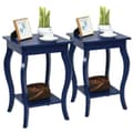 Miniatyrbillede 7 af 8: Accent Side Tables, 16x16x24 tommer, Blå