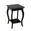 Miniatyrbillede 5 af 8: Sidebord, 16x16x24 tommer, Sort