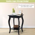 Miniatyrbillede 6 af 8: Sidebord, 16x16x24 tommer, Sort