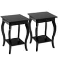 Miniatyrbillede 1 af 8: Sidebord, 16x16x24 tommer, Sort