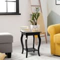 Miniatyrbillede 2 af 8: Sidebord, Accent Sofa End, 16x16x24 tommer, Sort
