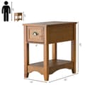 Miniatyrbillede 4 af 8: Slutbord, 33x56x58 cm, Naturfarvet