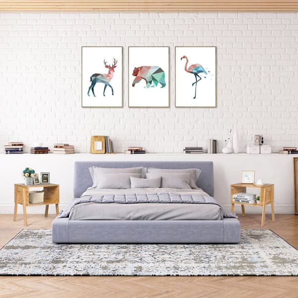Bambunattduksbord, 43x29x64 cm, 43x29x42 cm