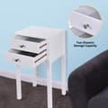 Miniatyrbillede 3 af 8: Sidebord, 40,6x33,0x76,2 cm, Hvid