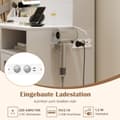 Miniatyrbillede 5 af 8: Sminkebord, 96x39x135.5 cm, Hvid + Guld