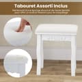 Miniatyrbillede 2 af 8: Toiletbord, 80x40x137 cm, Hvid