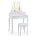Miniatyrbillede 3 af 8: Makeupbord, 80x40x136 cm, Hvid