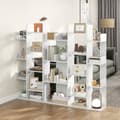 Miniatyrbillede 6 af 8: Bogreol, 34x10x55.5 tommer, Hvid