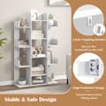 Miniatyrbillede 7 af 8: Bogreol, 34x10x55.5 tommer, Hvid