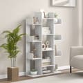 Miniatyrbillede 2 af 8: Bogreol, 34x10x55.5 tommer, Hvid