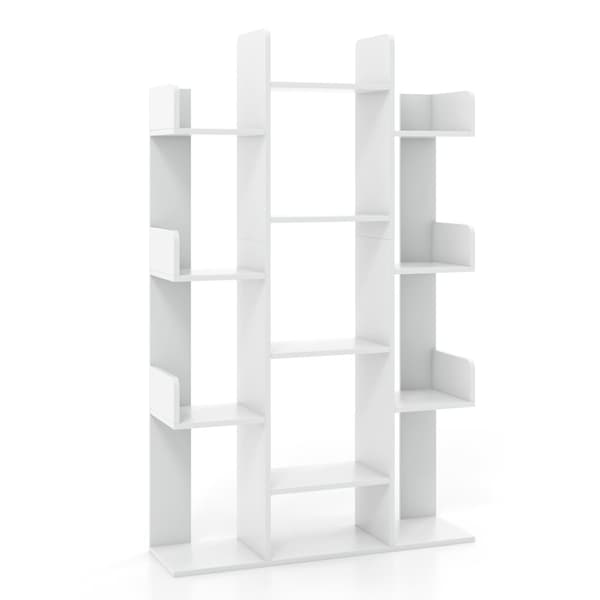 Bogreol, 34x10x55.5 tommer, Hvid