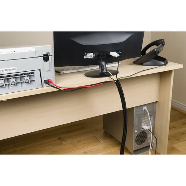 Kabelkanal 32mm Slitsad Svart 1.1m